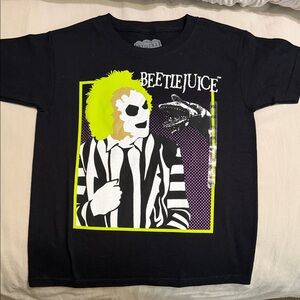 Beetlejuice Black Kids Short Sleeve Tee